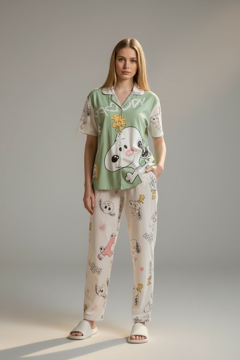 Whimsical Printed Night Suit