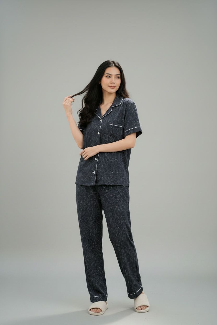 Midnight Dot Pajama Set