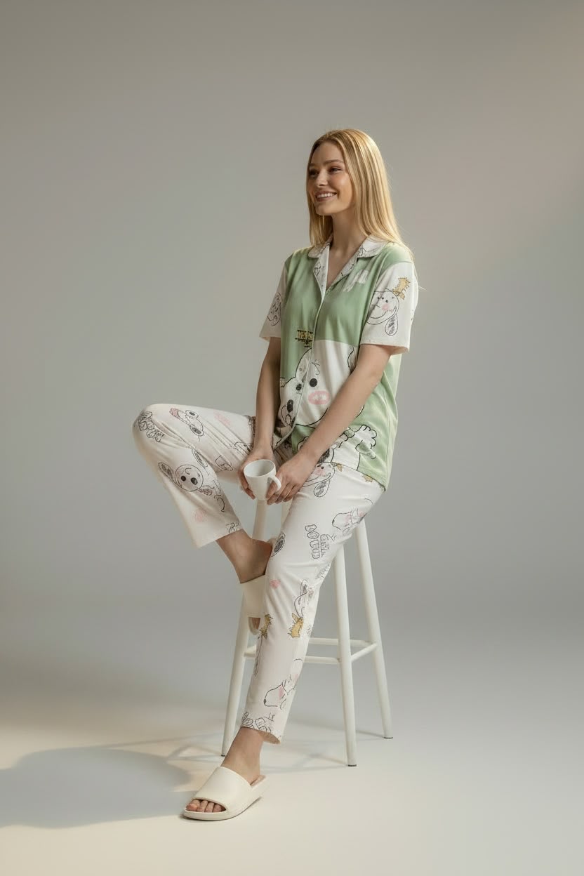 Whimsical Printed Night Suit