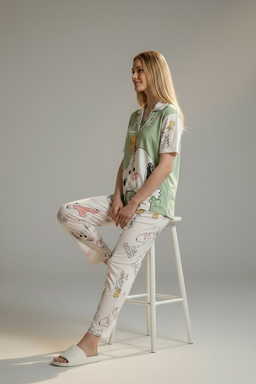 Whimsical Printed Night Suit