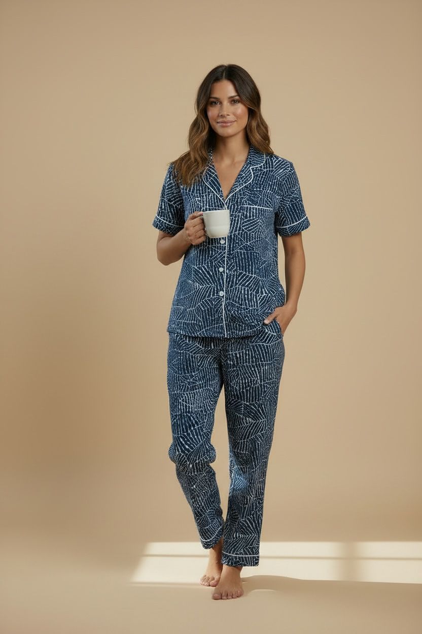 Midnight Botanical Pajama Set