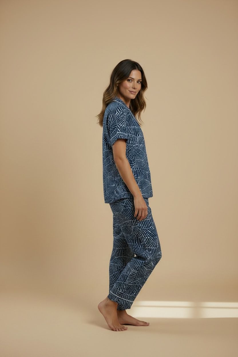 Midnight Botanical Pajama Set