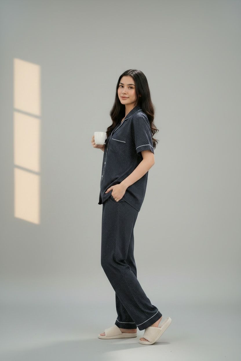 Midnight Dot Pajama Set